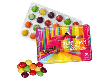 Kleinster Event-Kalender der Welt mit SKITTLES® Original Fruity Candy