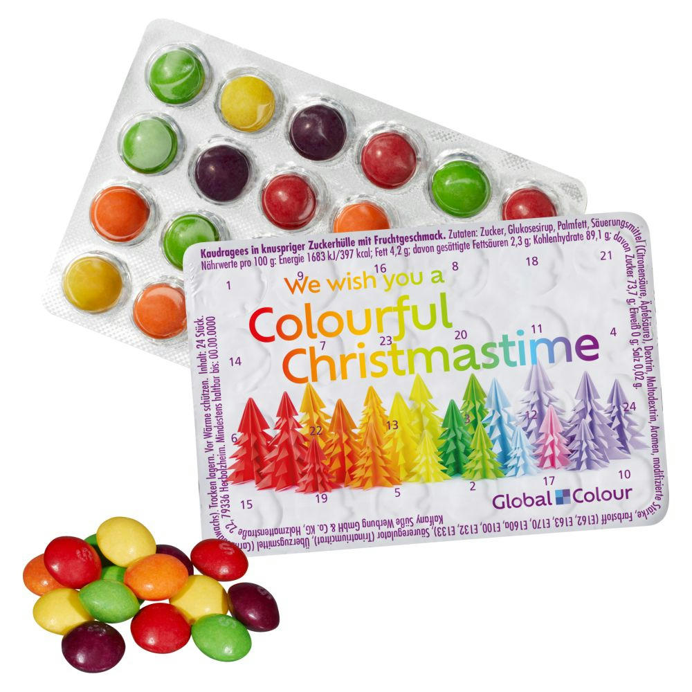 Kleinster (Advents-) Kalender der Welt mit SKITTLES® Original Fruity Candy