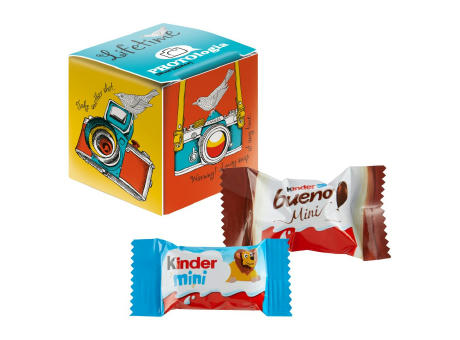 Mini Promo-Würfel mit Kinder Schokolade Mini & Kinder bueno Mini Mix