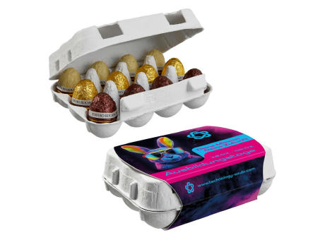 12er Ostereier-Karton mit Ferrero Rocher Eiern