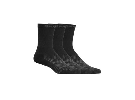 ACTIVE HIGH SOCK 3-PACK BLACK 34/36