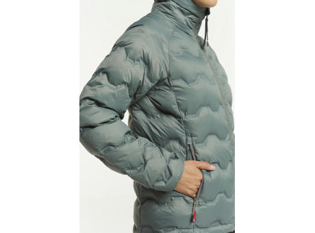 TXLITE SHIBUI DOWN COLLAR JACKET WOM GREY GREEN XS