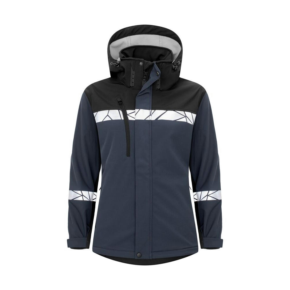 7417 SOFTSHELL JACKET PGL W AZUL/NEGRO XS