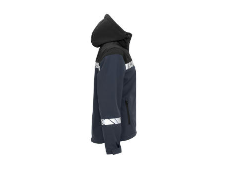 7417 SOFTSHELL JACKET PGL W AZUL/NEGRO XS