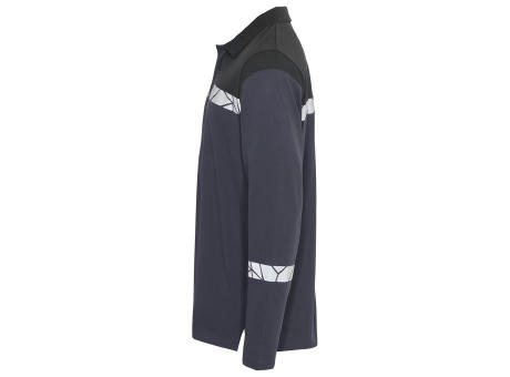 7004 POLO PIQUE L.S PGL AZUL/NEGRO XS