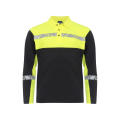 7004 POLO PIQUE L.S PGL NEGRO/AMARIL XS