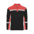 7004 POLO PIQUE L.S PGL NEGRO/ROJO XS