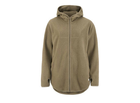 JOIN PILE FLEECE FZ HOOD W TAUPE XS