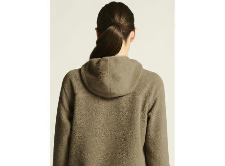 JOIN PILE FLEECE FZ HOOD W TAUPE XS