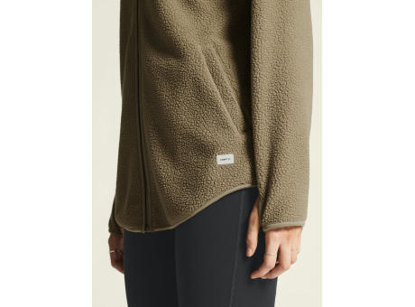 JOIN PILE FLEECE FZ HOOD W TAUPE XS