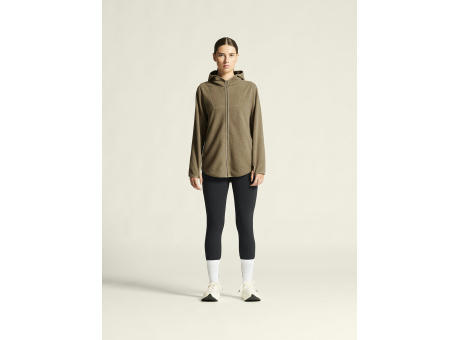JOIN PILE FLEECE FZ HOOD W TAUPE XS