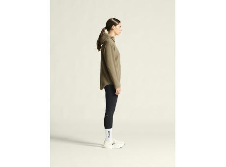 JOIN PILE FLEECE FZ HOOD W TAUPE XS