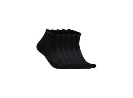 ACTIVE MID SOCK 5-PACK BLACK 34/36