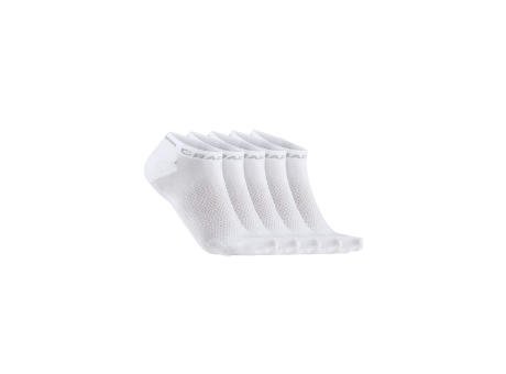 ACTIVE SHAFTLESS SOCK 5-PACK WHITE 34/36