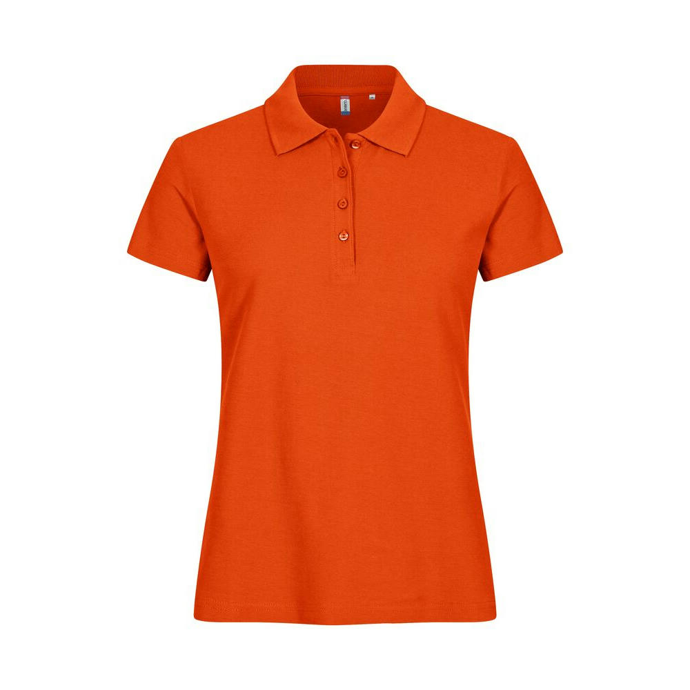 BASIC POLO LADIES BLOOD ORANGE XS