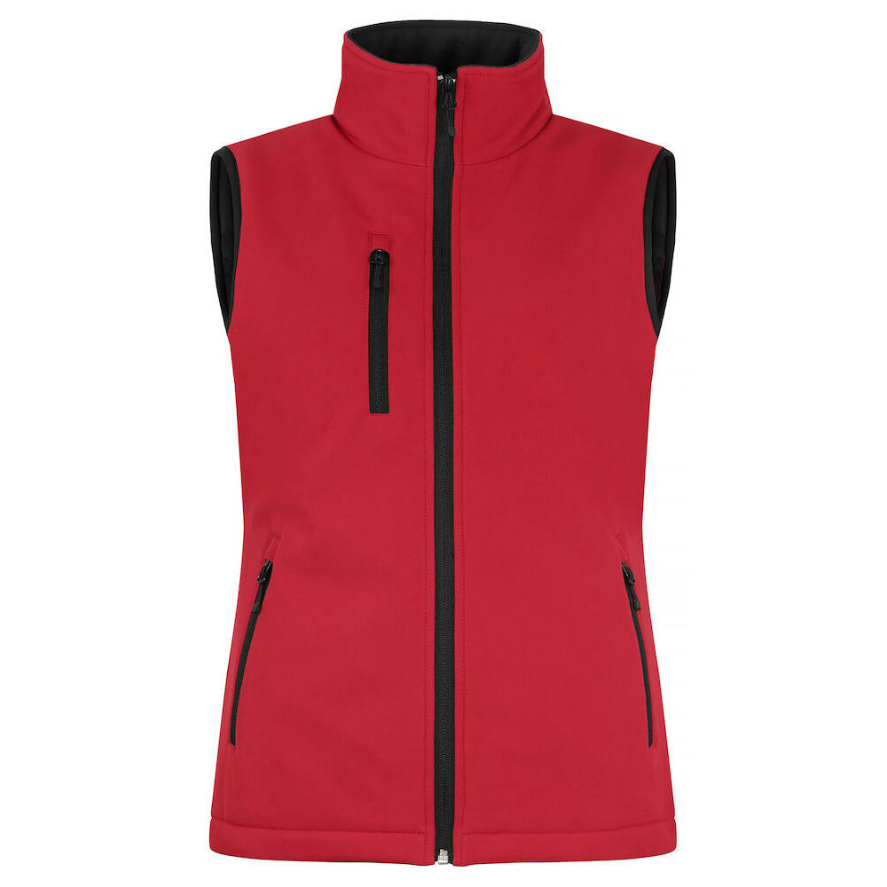 PADDED SOFTSHELL VEST LADY ROJO XS