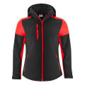 PRIME SOFTSHELL LADIES NEGRO/ROJO XS