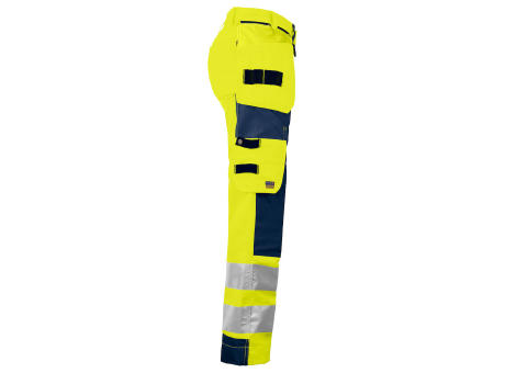 6519 PANTALON MUJER EN ISO 20471 AMARILLO-AZU C34