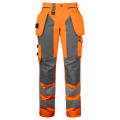 6519 PANTALON MUJER EN ISO 20471 NARANJA-GRIS C34