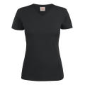 HEAVY V-NECK T-SHIRT LADIES NEGRO XS
