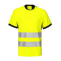 6009 T-SHIRT ISO 20471-CLASS 2 AMARILLO/NEGRO XS