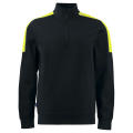 2128 SWEATSHIRT 1/2 ZIP NEGRO/AMARILLO XS