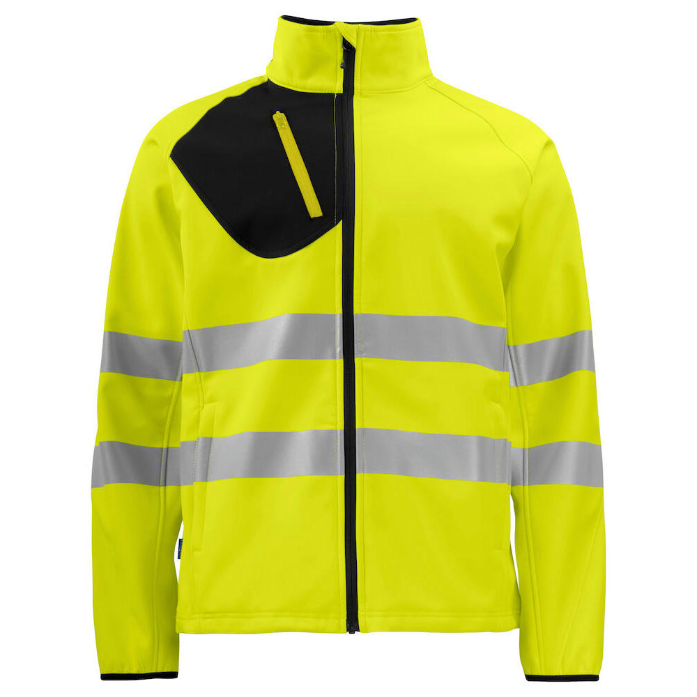 6432 SOFTSHELL JACKET CL.3/2 AMARILLO/NEGRO XS