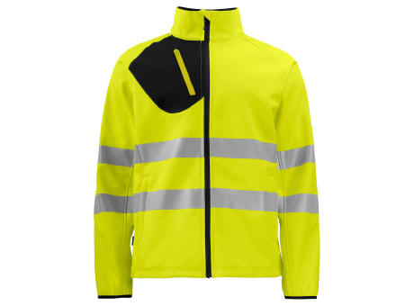 6432 SOFTSHELL JACKET CL.3/2 AMARILLO/NEGRO XS