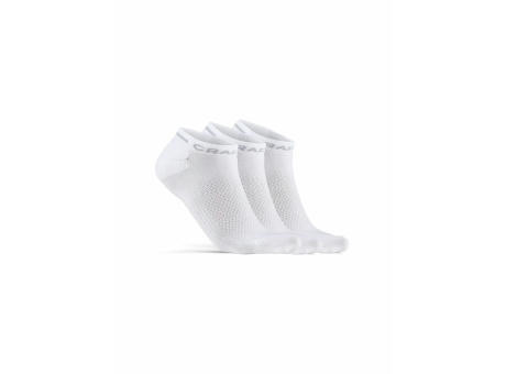CORE DRY SHAFTLESS SOCK 3-PACK WHITE 34/36