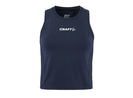 RUSH 2.0 CROP SINGLET NAVY XS