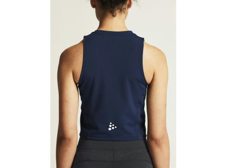 RUSH 2.0 CROP SINGLET NAVY XS