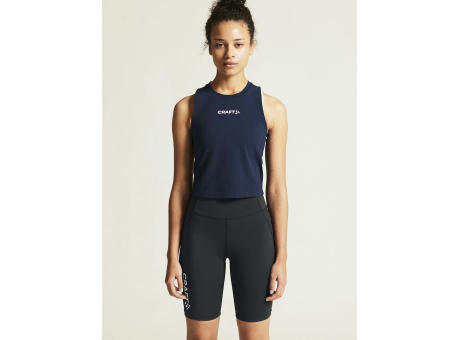 RUSH 2.0 CROP SINGLET NAVY XS