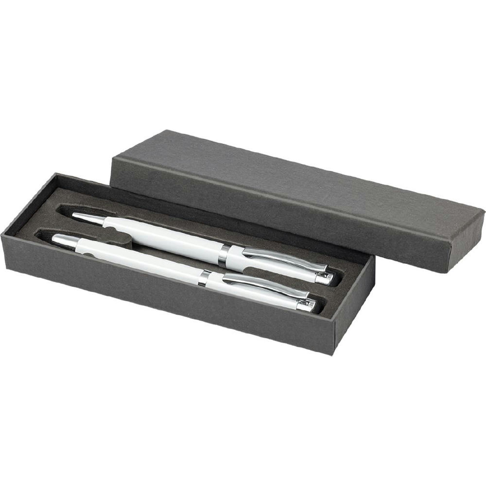 Schreib-Set FORTUNA WEIß, incl. 2-er Pen-Box