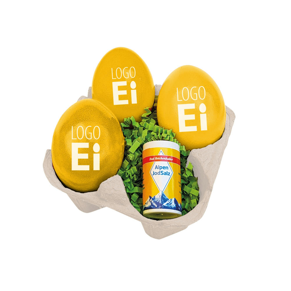 LogoEi 3er mit Salz - Gelb