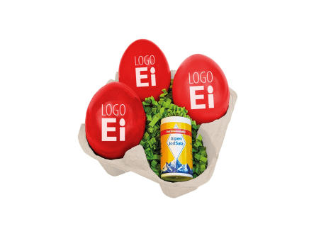 LogoEi 3er mit Salz - Rot
