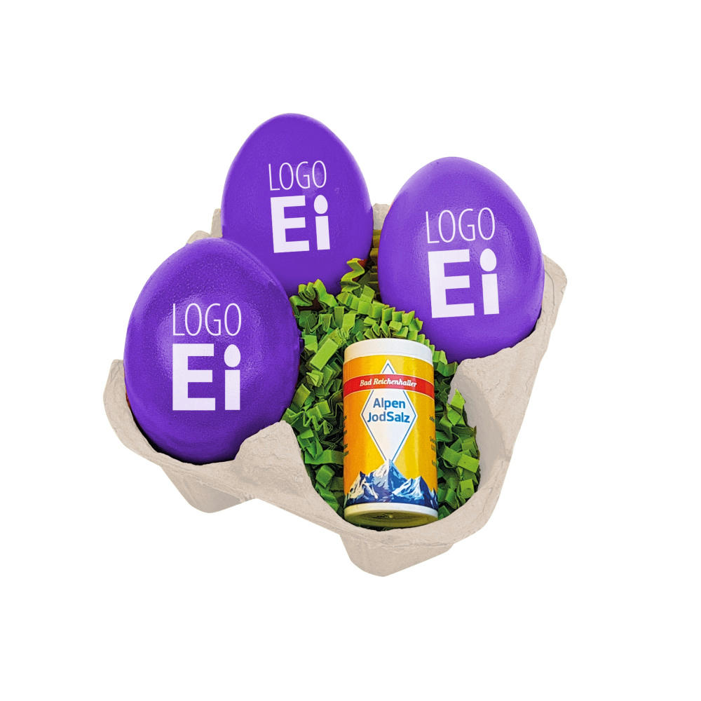 LogoEi 3er mit Salz - Lila