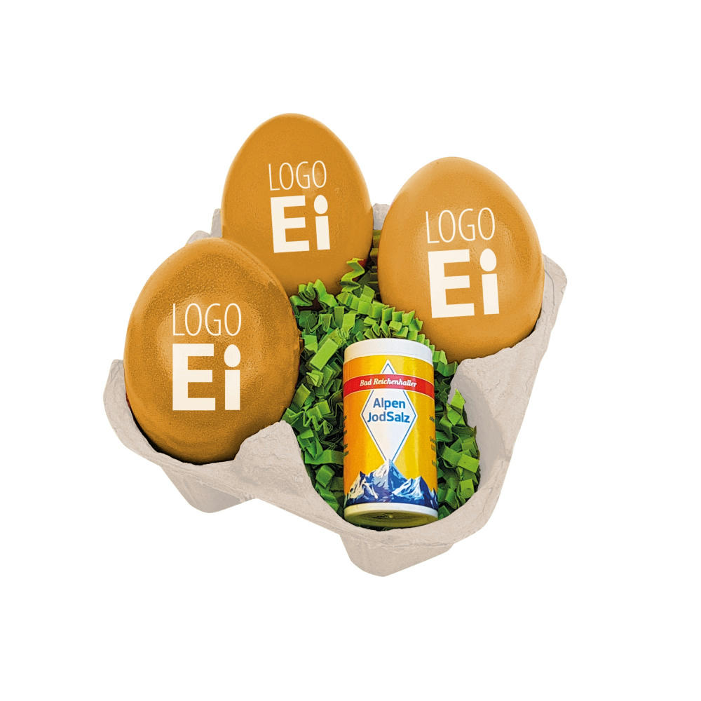 LogoEi 3er mit Salz - Gold