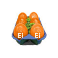 LogoEi 6er-Box - Blau - Orange