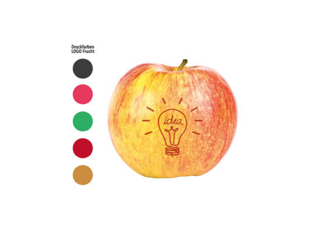 LogoFrucht Apfel "Brainstorming" rot