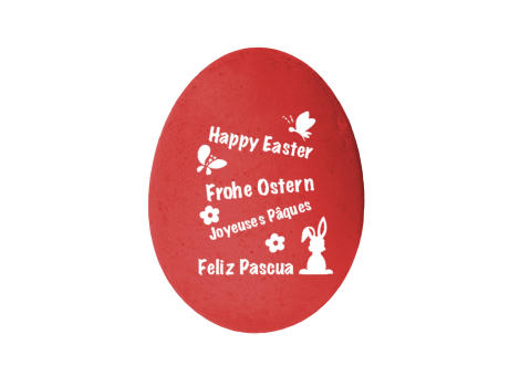 Happy Egg Frohe Ostern - Rot