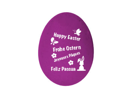 Happy Egg Frohe Ostern - Lila