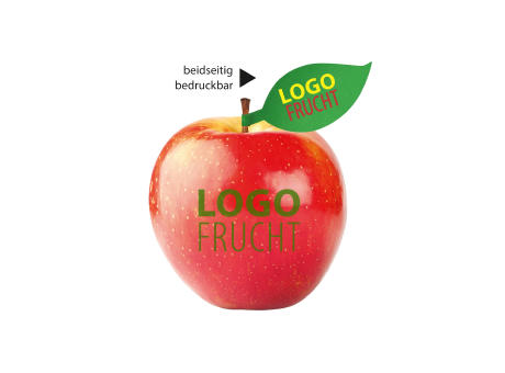LogoFrucht Apfel rot - Kiwi + Apfelblatt