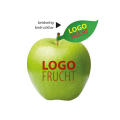 LogoFrucht Apfel grün - Strawberry + Apfelblatt