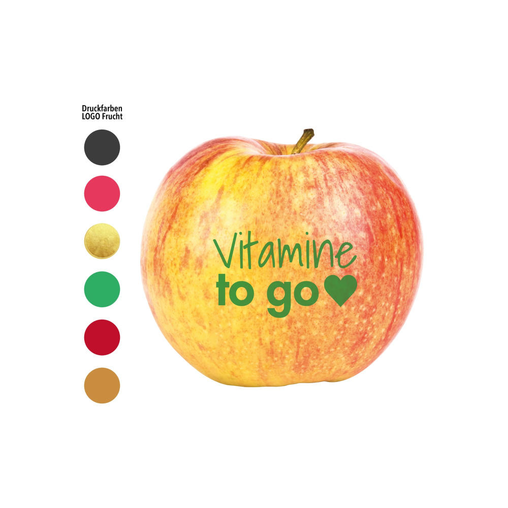 LogoFrucht Apfel "Vitamine" rot