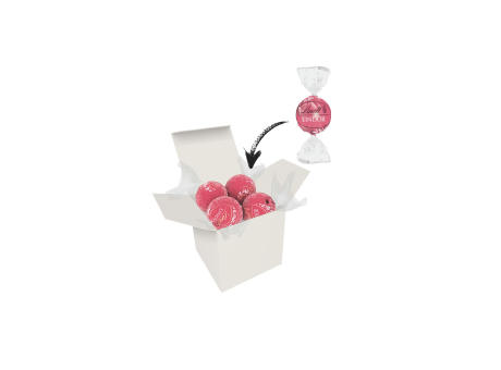 Color Lindor Box - Weiß - Erdbeer-Sahne