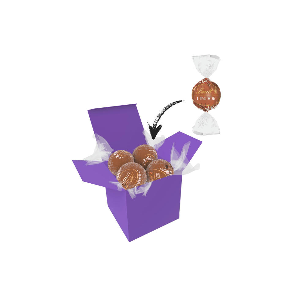 Color Lindor Box - Lila - Haselnuss