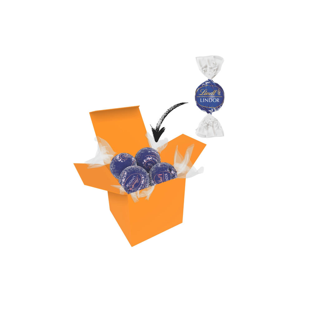 Color Lindor Box - Orange - Feinherb