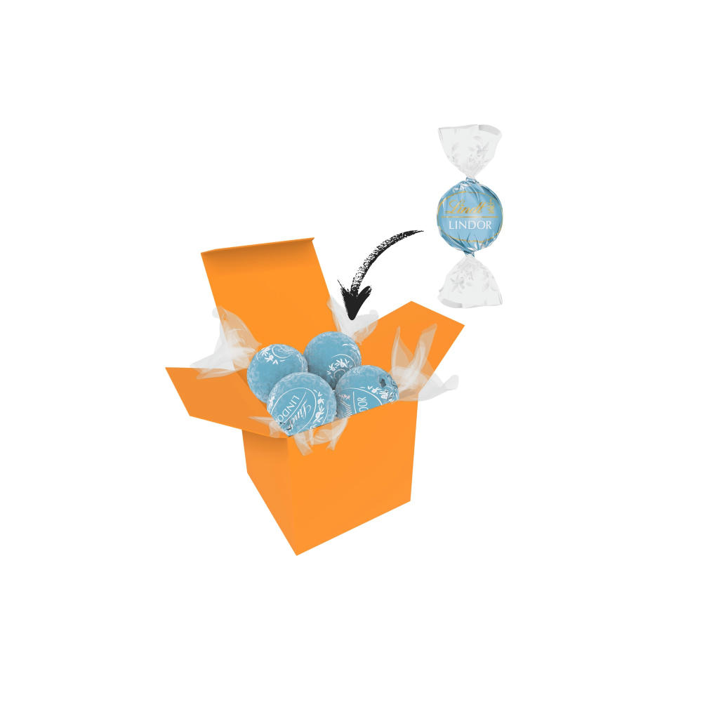 Color Lindor Box - Orange - Stracciatella