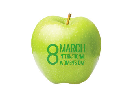 Apfel grün 8 March "International Women`s Day"