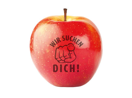 Apfel rot "Wir suchen Dich"